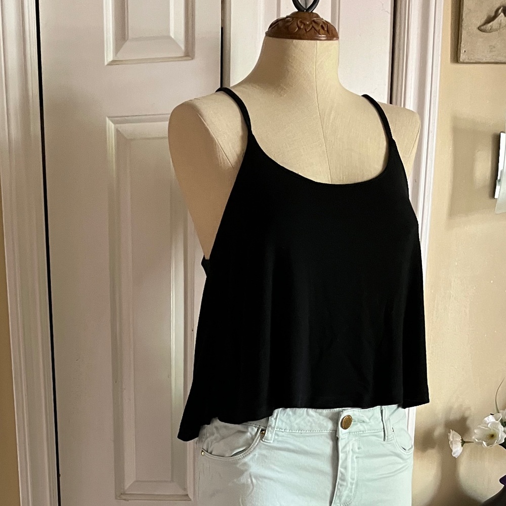 Brandi Melville Spaghetti Strap Black Top
